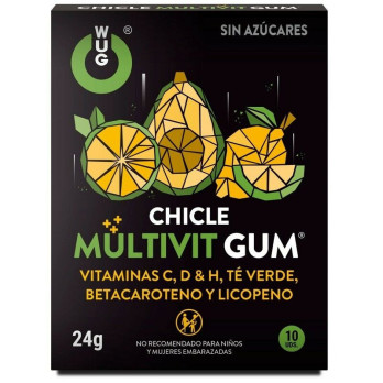 Wug Gum Multivit Vitamin C, H, D, BetaCarotene, Lycopene And Green Tea 10 Units