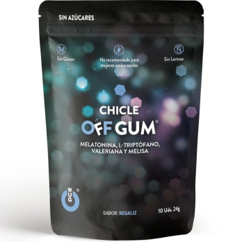 Wug Gum Off Valerian, Tryptophan, Lemon Balm And Melatonin 10 Units