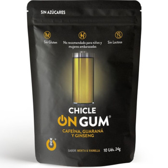 Wug Gum On Caffeine, Ginseng And Guarana Gum 10 Units