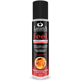 Luxuria Feel Hot Sensation Water Based Lubricant 60 Ml