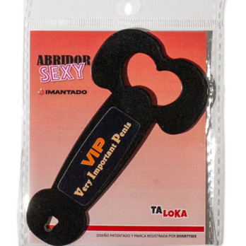 Taloka - Magnetic Metal Opener Very Important Penis Black  /Es/Pt/En/