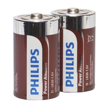 Philips Power Alkaline Pila D Lr20 Pack 2