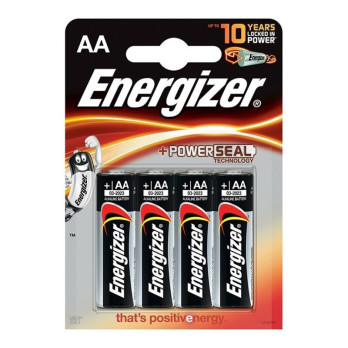 Energizer Alkaline Power Battery Aa Lr6 *4