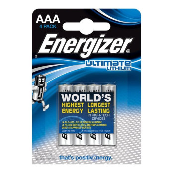 Energizer Ultimate Lithium  Aaa L92 Lr03 1,5V *4