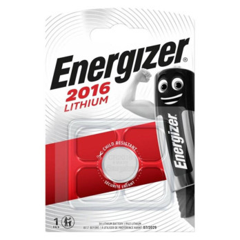 Energizer Battery Lithium Button Cr2016 3V 1 Unit