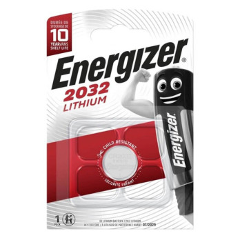 Energizer Battery Lithium Button Cr2032 3V 1 Unit