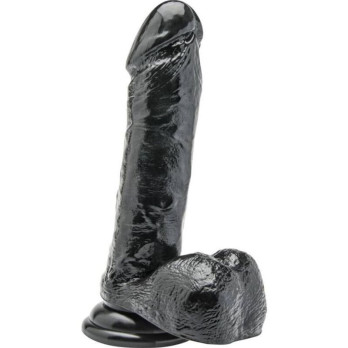 Get Real - Dildo 18 Cm With Balls Black