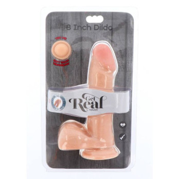 Get Real - Dual Density Dildo 18 Cm Balls Skin